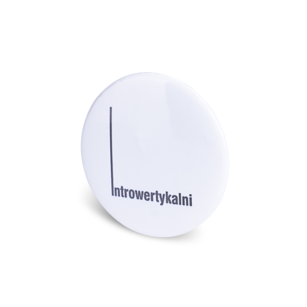 Przypinka Logo introwertyk introwertyzm introwersja introwertykalni